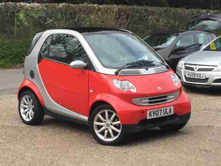 2007 SMART CITY PASSION AUTO 0.7cc Red Silver 20083 Miles WARRANTED £30 Road Tax