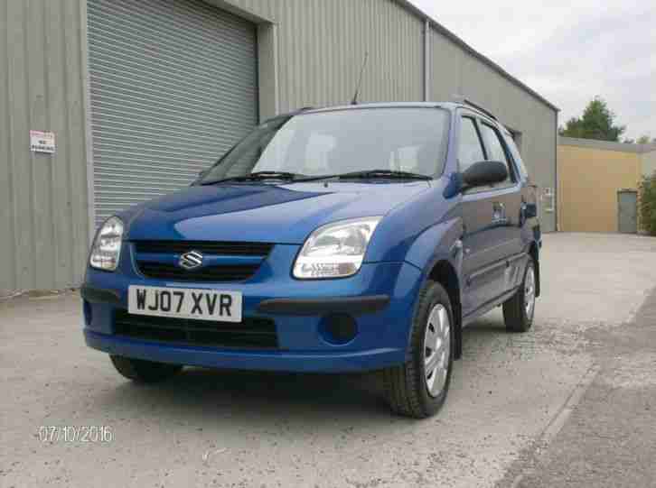 2007 SUZUKI IGNIS GL 1.3 16V VVT PEARL BLUE 1 OWNER F S.S.H. 83,000 MILES