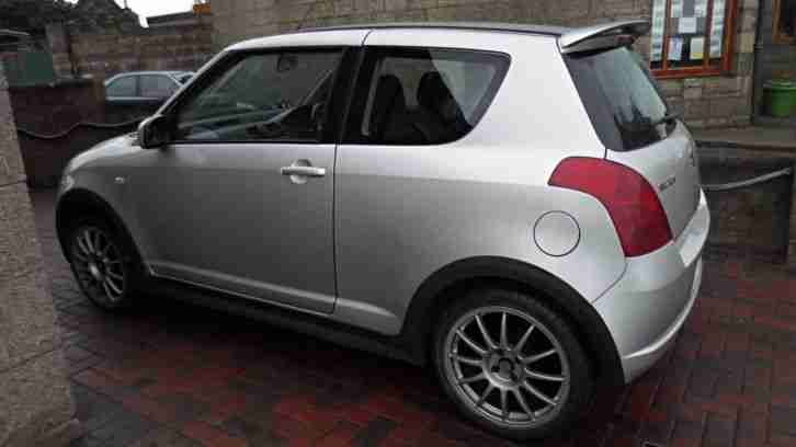 2007 SUZUKI SWIFT ATTITUDE SILVER / BLACK STRIPES / ALLOYS - LOW INSURANCE