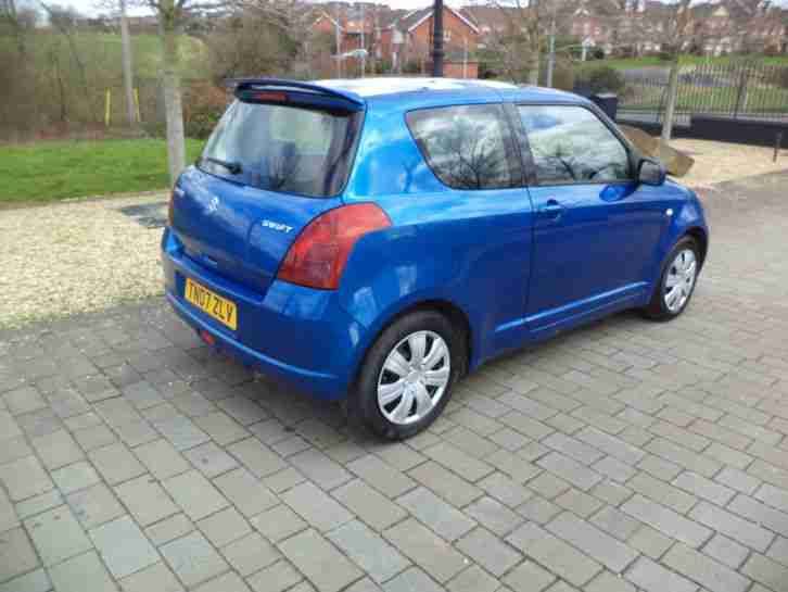 2007 SUZUKI SWIFT GL 1.3 BLUE LOVELY CAR 3 DOOR JUST SERVICED
