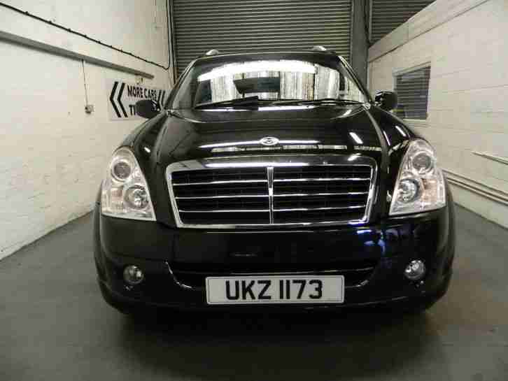 2007 Ssangyong Rexton 2.7TD ( 165bhp ) 4X4 Auto SX BLACK:BODYKIT:SATNAV:LEATHER: