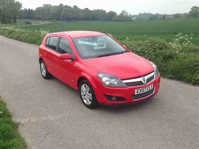 2007 VAUXHALL ASTRA 1.7 CDTI SXI DIESEL IN RED GUARANTEED CAR FINANCE BAD CREDIT