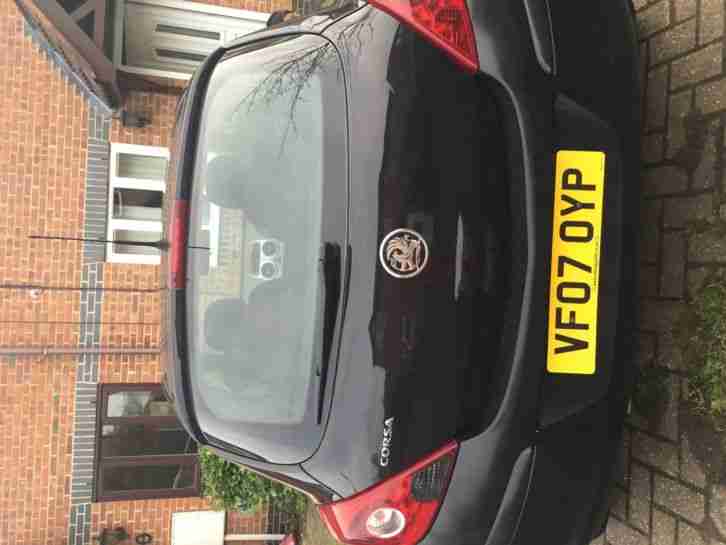2007 VAUXHALL CORSA 1.2cc CLUB A/C BLACK NEW SHAPE