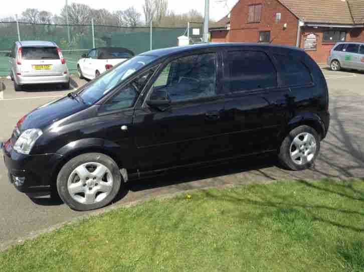 2007 VAUXHALL MERIVA DESIGN BLACK low miles 42000 1 owner from new