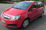 2007 VAUXHALL ZAFIRA LIFE RED MPV 5DR CAR 7