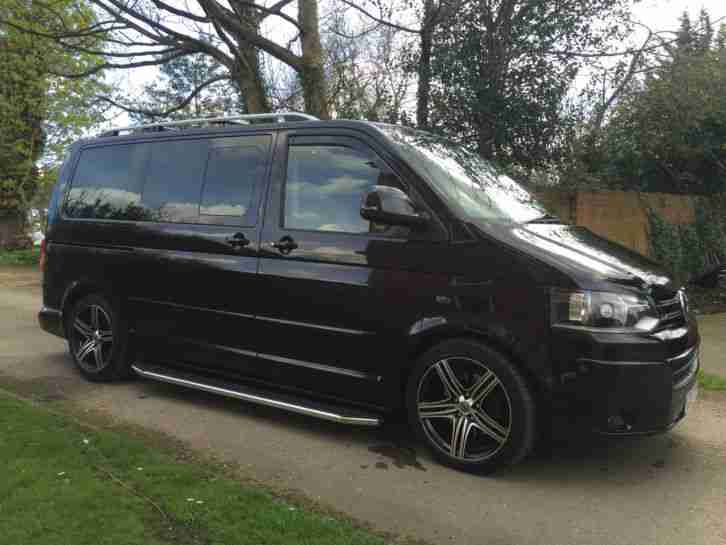 2007 VOLKSWAGEN CARAVELLE EXEC TDI 130 A BLACK