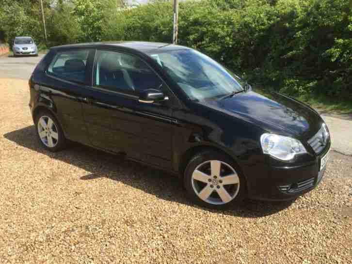 2007 VOLKSWAGEN POLO SPORT 1.9 TDI 100 BLACK 3 DOOR NEW SHAPE CLEAN CAR