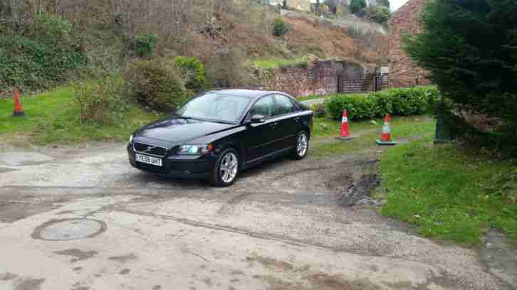 2007 VOLVO S40 2.0D BLACK WITH BEIGE LEATHER MOT