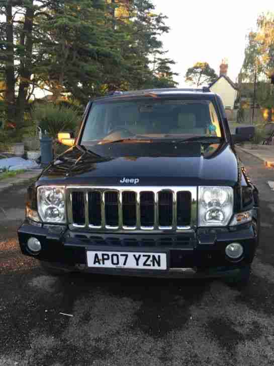 2007 black jeep commander, huge spec including heated seats and dvd, Full MOT