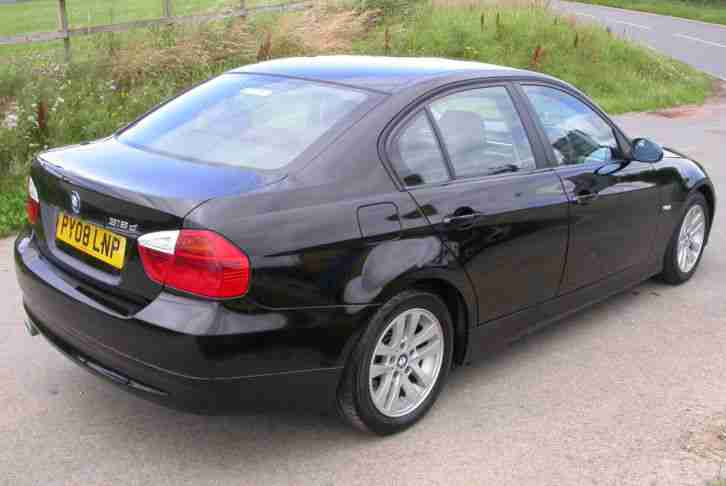2008/08 BMW 318D ES 4 DOOR SALOON IN BLACK 2.0 DIESEL ONLY 67K MILES 143 BHP