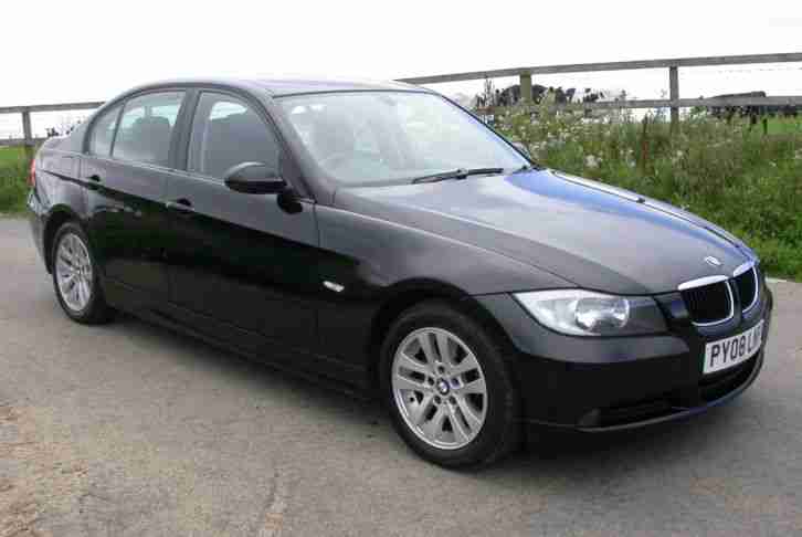 2008 08 BMW 318D ES 4 DOOR SALOON IN BLACK 2.0 DIESEL ONLY 67K MILES 143 BHP