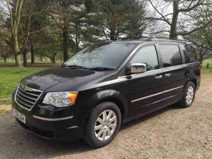 2008 08 CHRYSLER GRAND VOYAGER 2.8 CRD LIMITED 5D AUTO 161 BHP BRILLIANT BLACK,