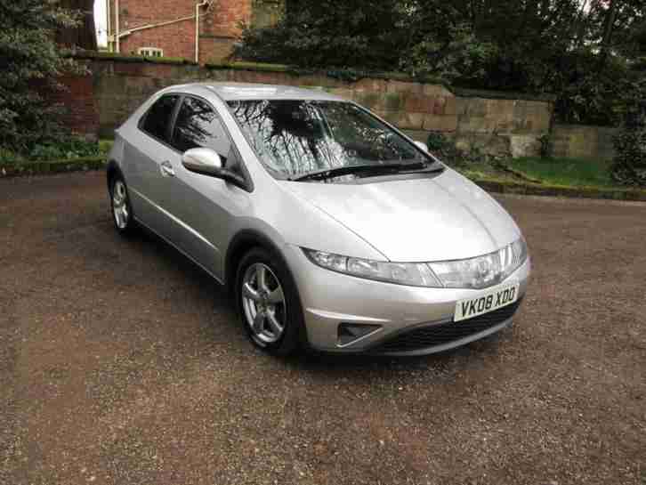 2008/08 Honda Civic 2.2i-CTDi SE Diesel 5 Door Hatch SILVER METALLIC