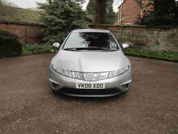 2008/08 Honda Civic 2.2i-CTDi SE Diesel 5 Door Hatch SILVER METALLIC