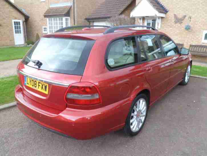 2008 08 JAGUAR X-TYPE DIESEL ESTATE S CHILLI RED, CHEAPEST FACELIFT FSH SUPER!