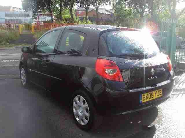 2008 08 RENAULT CLIO 1.1 EXTREME 16V 3D 75BHP BLACK NEWER SHAPE WITH HISTORY