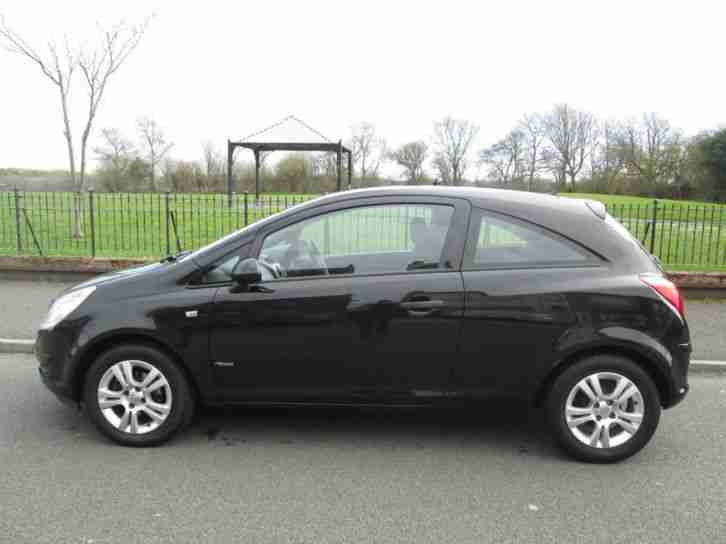 2008 08 Reg Vauxhall Corsa 1.2 16v Breeze 3 Door Metallic Black Low Miles