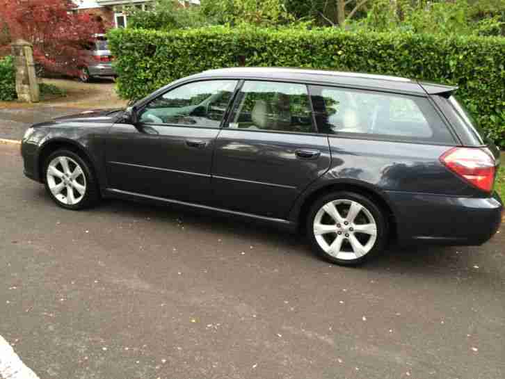 2008-08 SUBARU LEGACY R BOXER TD DIESEL ESTATE,MET GREY/BEIGE LEATHER,SAT NAV