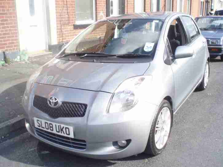 2008 08 TOYOTA YARIS 1.3 SR SILVER TOP SPEC,NEW SHAPE,LONG MOT TAX,USED DAILY!