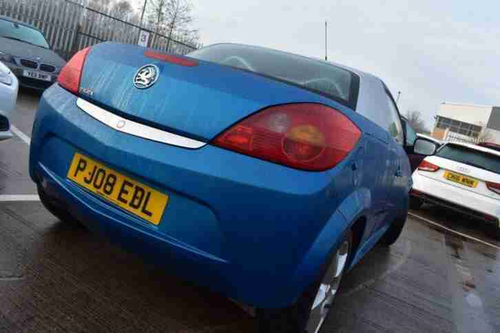2008 08 VAUXHALL TIGRA 1.4 EXCLUSIV 16V 2D-2 OWNER CAR-LOW MILEAGE-HEATED BLACK