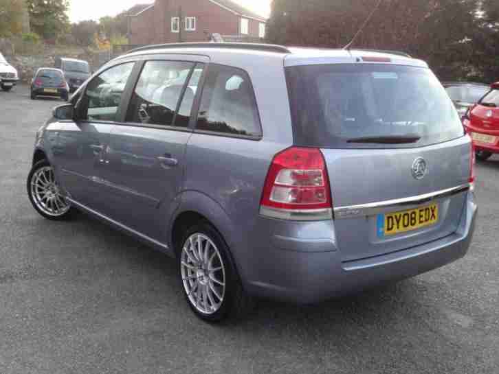 2008 08 VAUXHALL ZAFIRA 1.6 EXCLUSIV 5D 105 BHP
