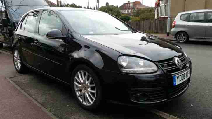2008 08 VOLKSWAGEN GOLF GT SPORT TDI BLACK DSG 6 SPEED AUTOMATIC