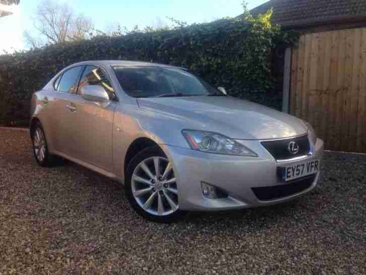 2008 57 LEXUS IS 220D SILVER fsh (Sat Nav)