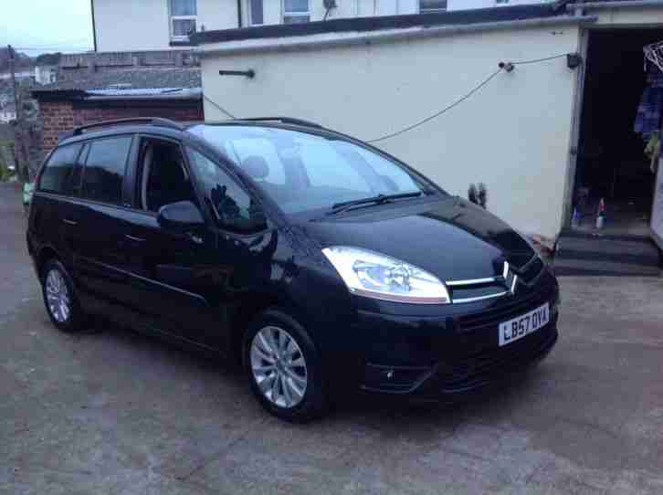 2008 57 reg CITROEN C4 PICASSO 7 VTR+ HDI A 2.0 DIESEL AUTOMATIC BLACK 7 SEATER