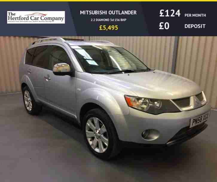 2008 58 MITSUBISHI OUTLANDER 2.2 DIAMOND 5D 156 BHP DIESEL