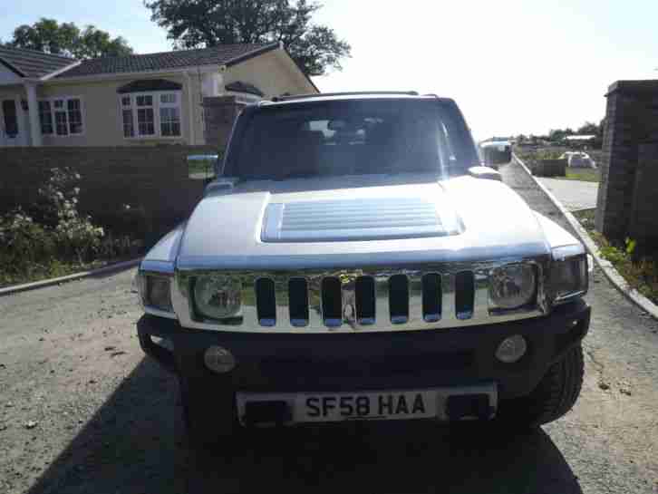 2008/58 PLATE HUMMER H3 LUXURY, METALIC SILVER, VERY HIGH SPEC, LOW MILAGE!!!!