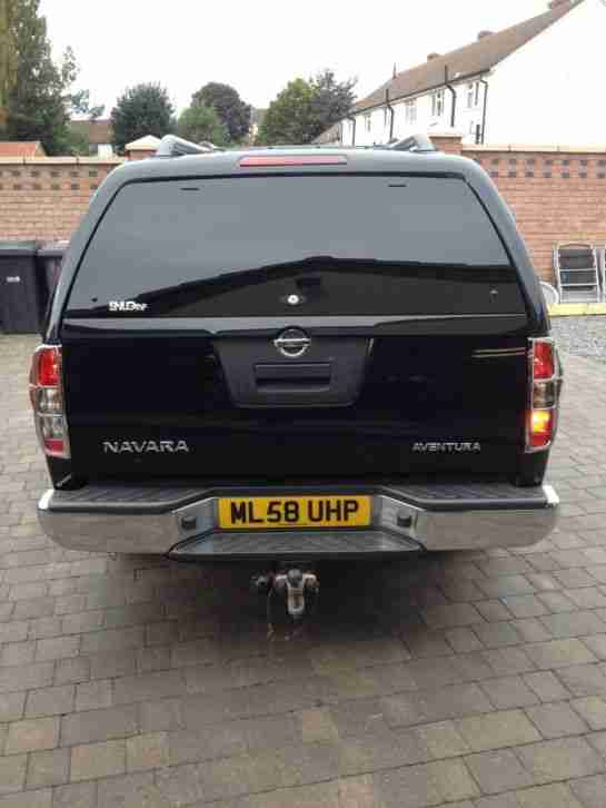 2008 (58) nissan navara 2.5 turbo diesel auto long way down, black, immaculate