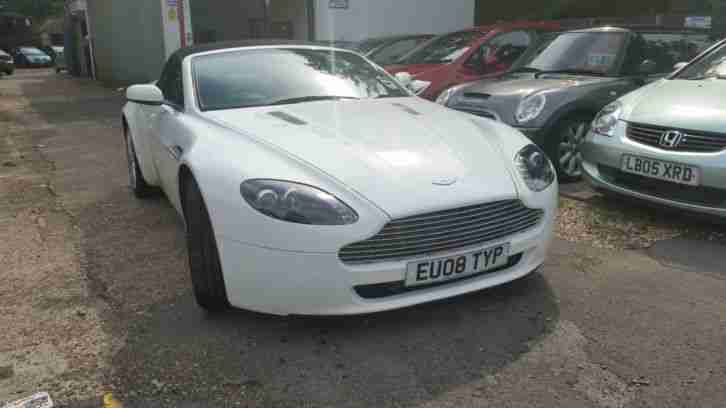 2008 ASTON MARTIN VANTAGE 4.7 AUTOMATIC 2dr CONVERTIBLE WHITE