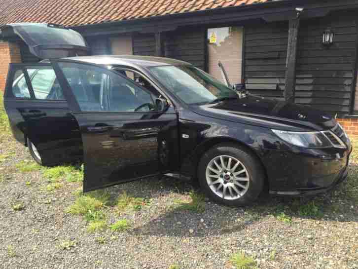 2008 BLACK SAAB 9-3 AIRFLOW 120 DT 1.9 DIESEL ESTATE