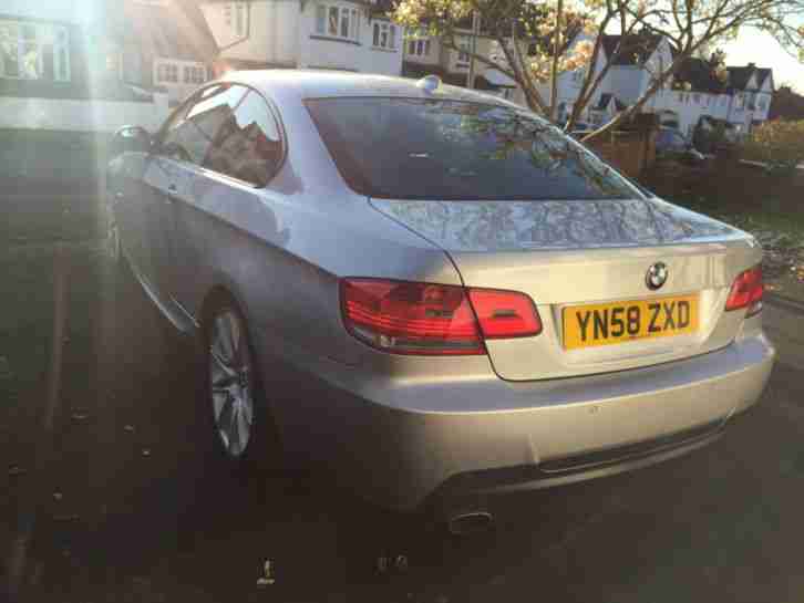 2008 BMW 320D M SPORT COUPE - SILVER - FSH - LEATHER - MOT