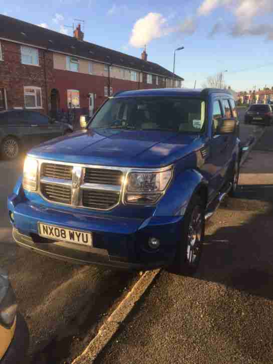 2008 DODGE NITRO SXT CRD Auto BLUE 94k Diesel 4x4 STUNNING CAR TOW BAR BLUETOOTH