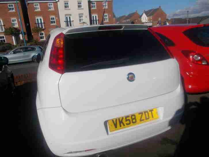 2008 FIAT GRANDE PUNTO SPORTING 1.4CC WHITE 70K MILES PETROL