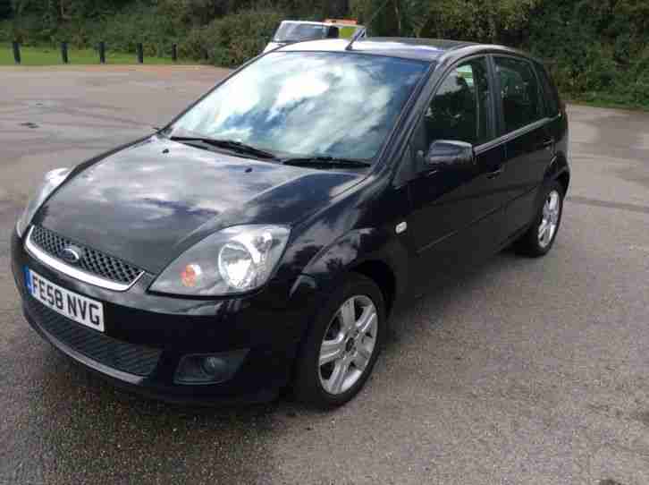 2008 FORD FIESTA ZETEC CLIMATE 1.4 TDCI , BLACK, 5 DOOR, DIESEL