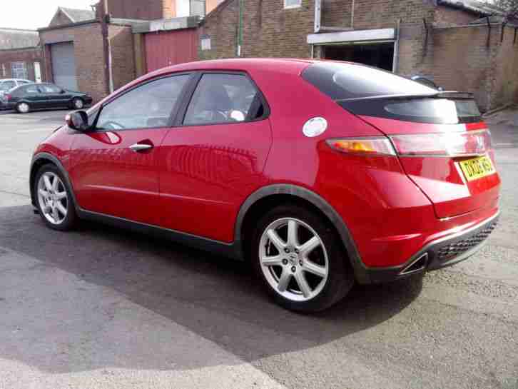 2008 CIVIC RED DAMAGED REPAIRABLE