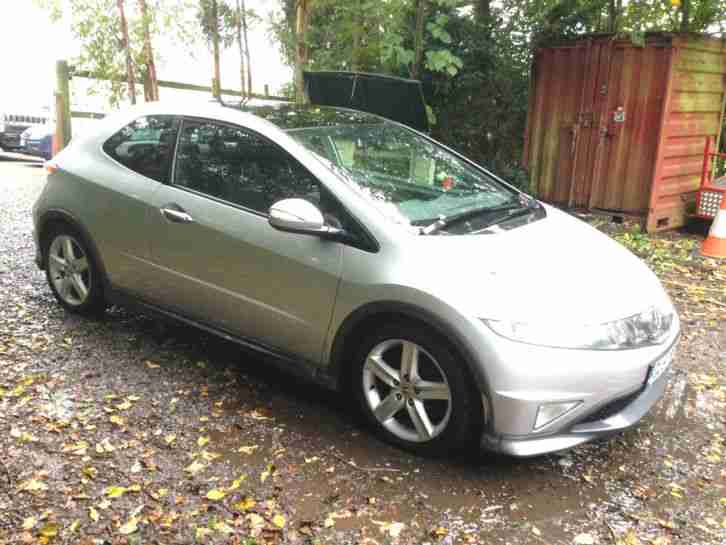 2008 HONDA CIVIC TYPE-S GT I-CTDI SILVER 2.2 cdti type s 3 door deisel diesel