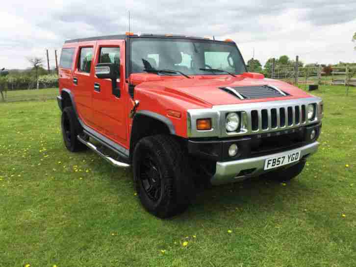 2008 Hummer H2 6.2 v8 21,000 miles 4x4 suv 7 seats facelift Luxury Orange LHD