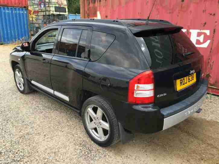 2008 JEEP COMPASS LIMITED CRD BLACK SALVAGE DAMAGED CAT D 4X4 TIGUAN KUGA