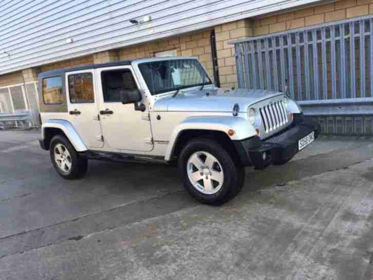 2008 Jeep Wrangler 2.8 CRD Sahara Hard Top 4x4 5dr silver black low miles 54000