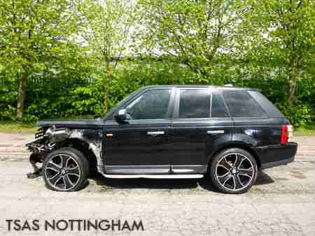 2008 Land Rover Range Rover Sport 2.7 TDV6 Auto SE Black Damaged Salvage