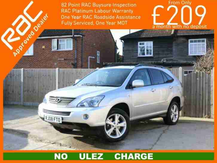 2008 Lexus RX RX400h 3.3 Hybrid SE Auto 4x4 4WD Sunroof Sat Nav Rear Cam Bluetoo