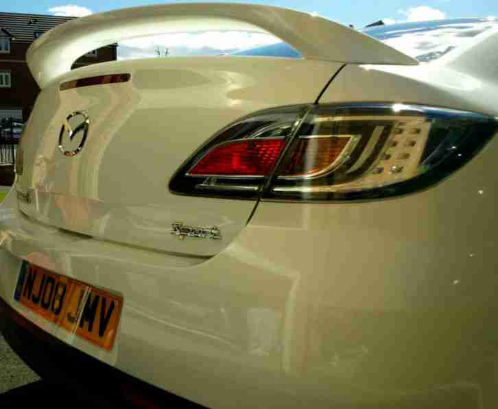 2008 MAZDA 6 SPORT 2.5 2008 08 5 DOOR (170 BHP) WHITE HUGE SPEC