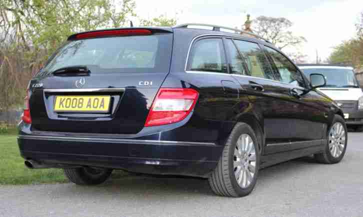 2008 MERCEDES C220 ELEGANCE CDI BLUE ESTATE FSH