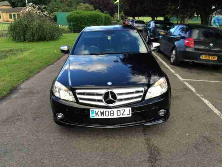 2008 MERCEDES C320 V6 AMG SPORT CDI AUTO BLACK SAT-NAV AMG ALLOYS TOP SPEC