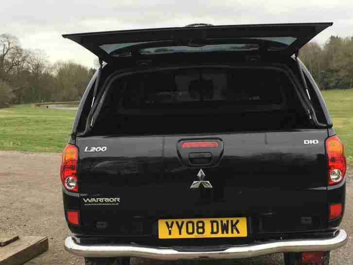 2008 MITSUBISHI L200 WARRIOR DI-D D/C BLACK NO VAT!