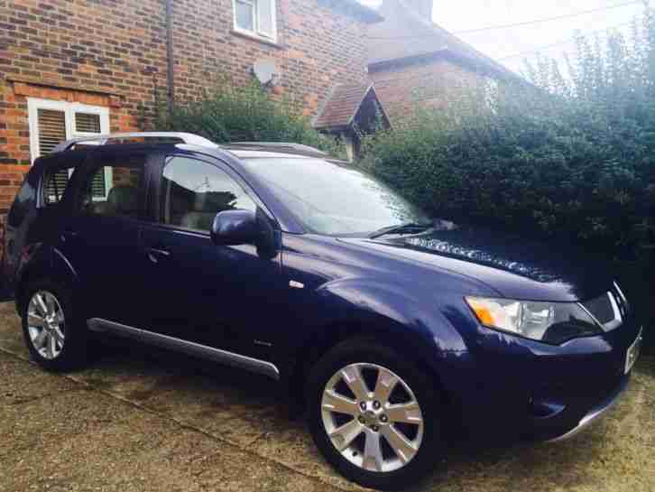 2008 MITSUBISHI OUTLANDER ELEGANCE DI-D BLUE *TOP SPEC* 4wd FULL MEDIA PACKAGE