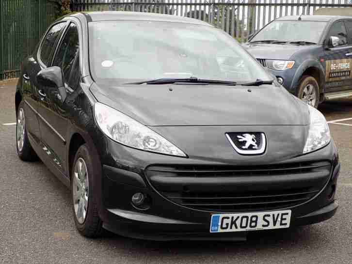 2008 PEUGEOT 207 S BLACK